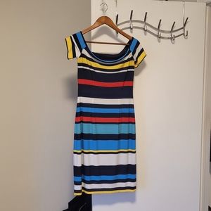 (2/$40) Frank Lyman striped short sleeve dress